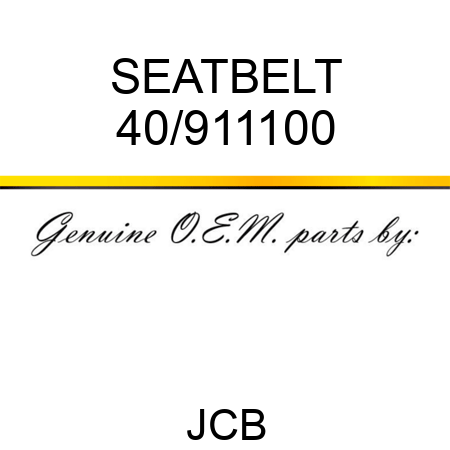 SEATBELT 40/911100
