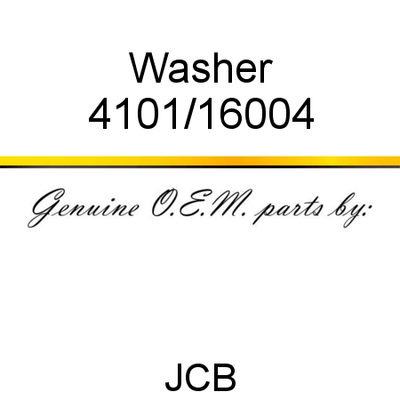 Washer 4101/16004