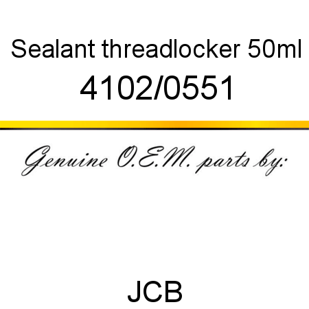 Sealant, threadlocker, 50ml 4102/0551