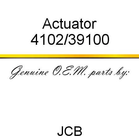 Actuator 4102/39100