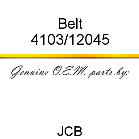 Belt 4103/12045