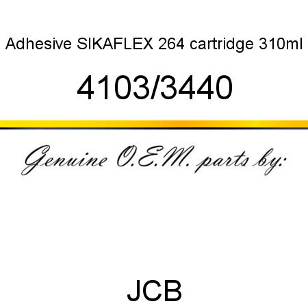 Adhesive, SIKAFLEX 264, cartridge 310ml 4103/3440