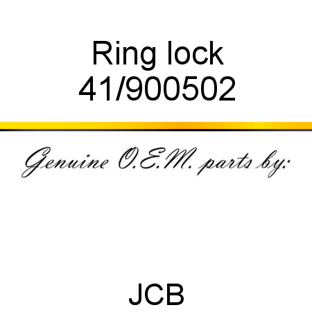 Ring, lock 41/900502