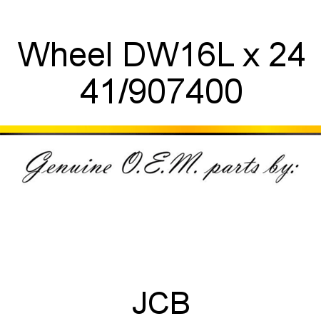 Wheel, DW16L x 24 41/907400