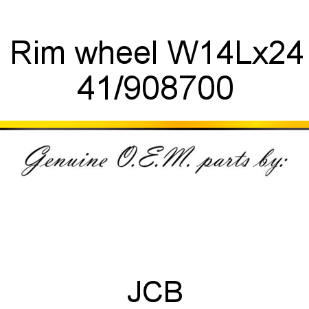 Rim, wheel, W14Lx24 41/908700