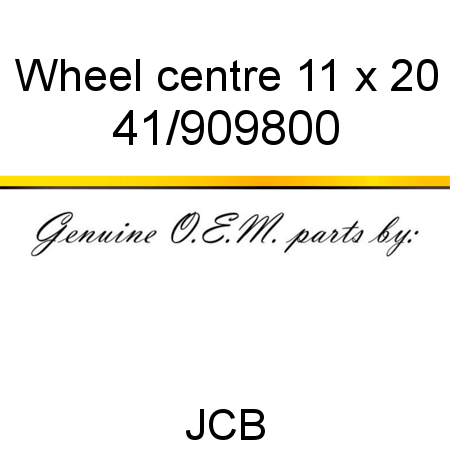 Wheel, centre 11 x 20 41/909800