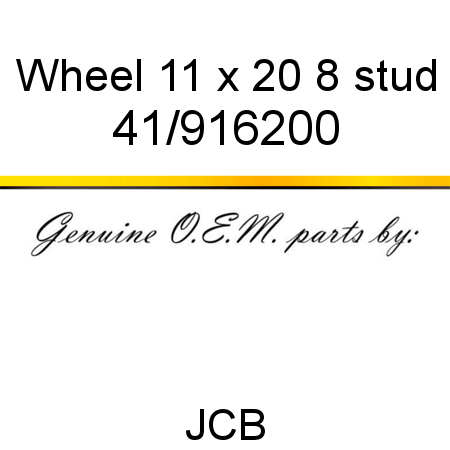 Wheel, 11 x 20, 8 stud 41/916200