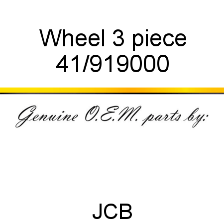 Wheel, 3 piece 41/919000
