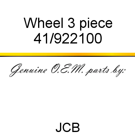 Wheel, 3 piece 41/922100