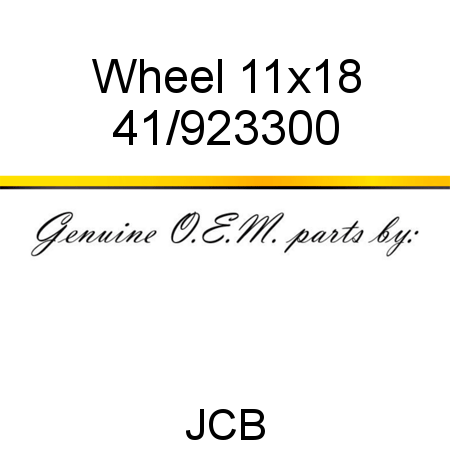 Wheel, 11x18 41/923300