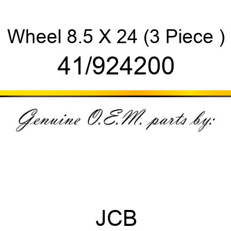 Wheel, 8.5 X 24 (3 Piece ) 41/924200