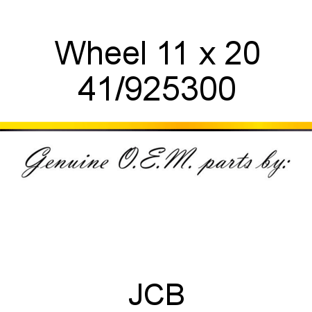 Wheel, 11 x 20 41/925300