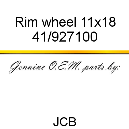 Rim, wheel, 11x18 41/927100