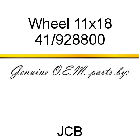 Wheel, 11x18 41/928800