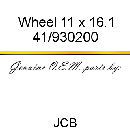 Wheel, 11 x 16.1 41/930200