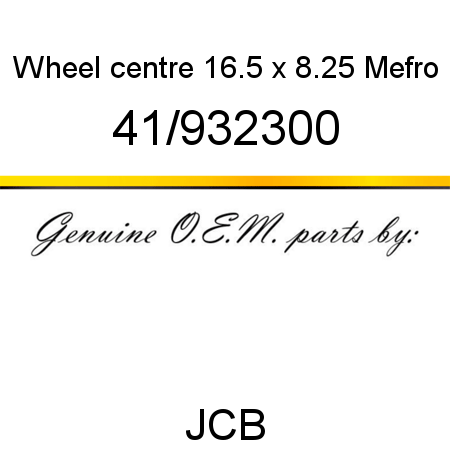 Wheel, centre, 16.5 x 8.25, Mefro 41/932300