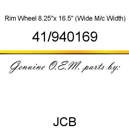 Rim, Wheel 8.25