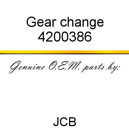 Gear, change 4200386