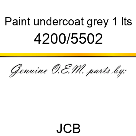 Paint, undercoat grey, 1 lts 4200/5502