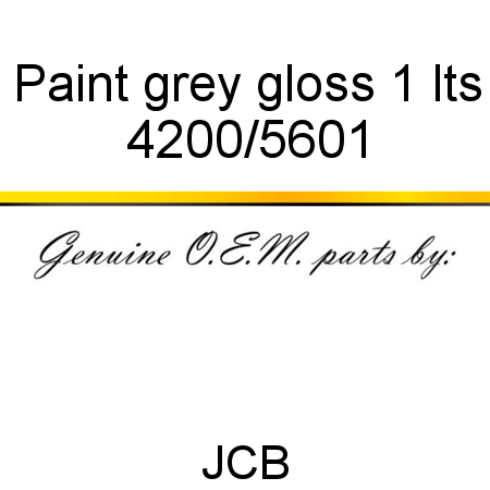 Paint, grey gloss, 1 lts 4200/5601