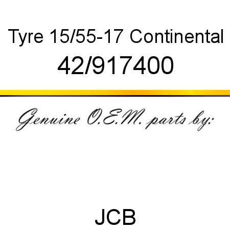 Tyre, 15/55-17, Continental 42/917400