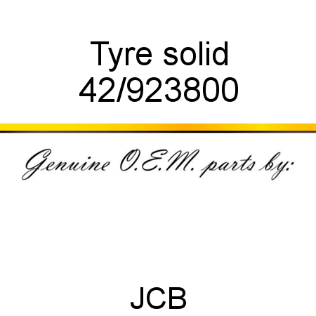 Tyre, solid 42/923800