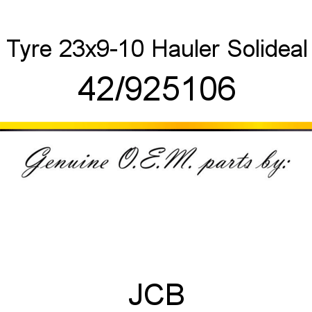 Tyre, 23x9-10 Hauler, Solideal 42/925106