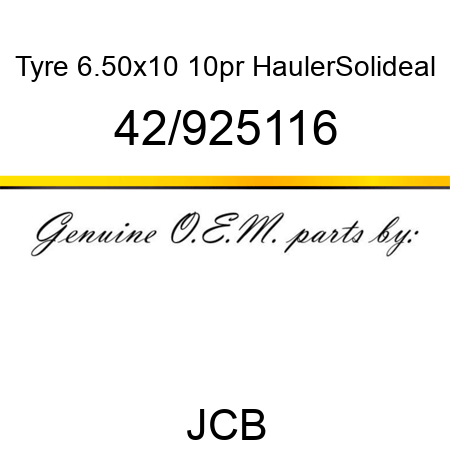Tyre, 6.50x10 10pr, Hauler,Solideal 42/925116