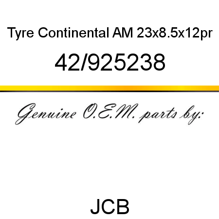 Tyre, Continental AM, 23x8.5x12pr 42/925238