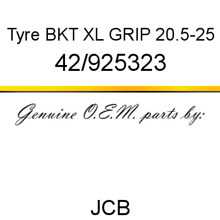 Tyre, BKT XL GRIP 20.5-25 42/925323