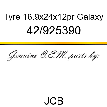 Tyre, 16.9x24x12pr, Galaxy 42/925390