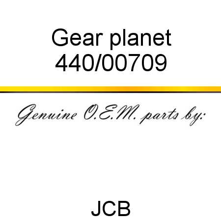 Gear, planet 440/00709