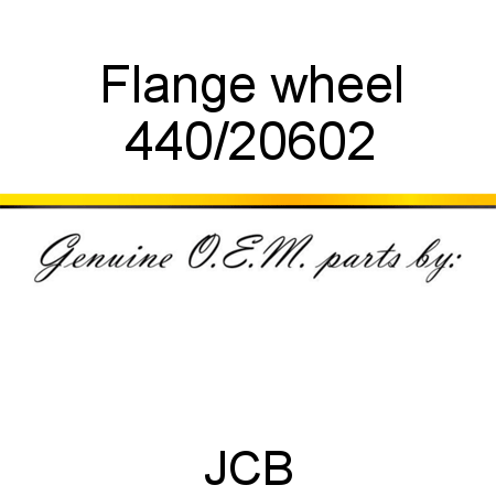 Flange, wheel 440/20602