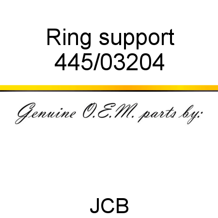 Ring, support 445/03204