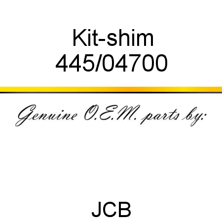 Kit-shim 445/04700