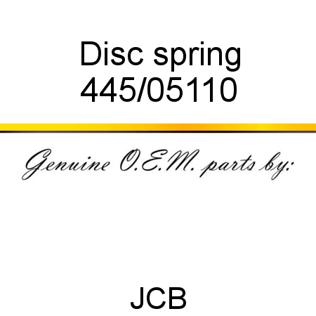 Disc, spring 445/05110