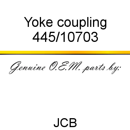 Yoke, coupling 445/10703
