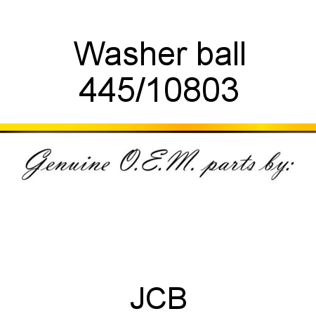 Washer, ball 445/10803