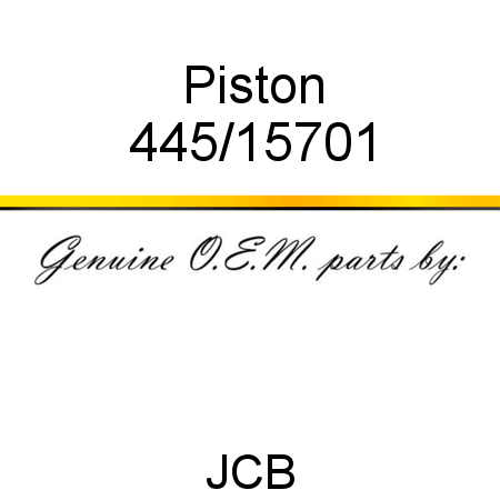 Piston 445/15701