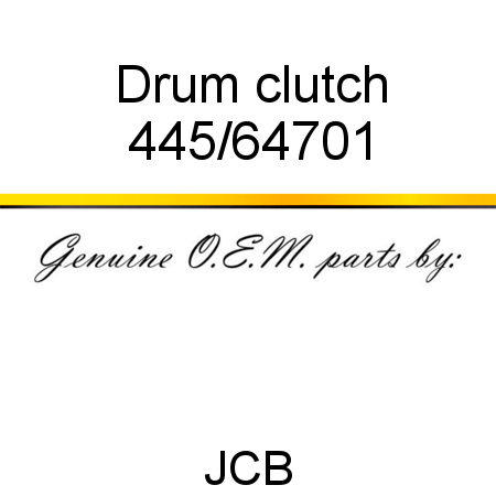 Drum, clutch 445/64701