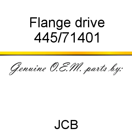 Flange, drive 445/71401