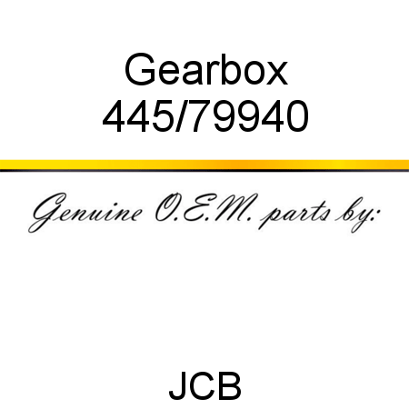 Gearbox 445/79940