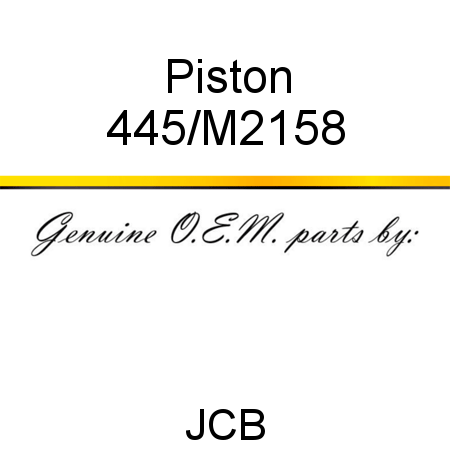 Piston 445/M2158