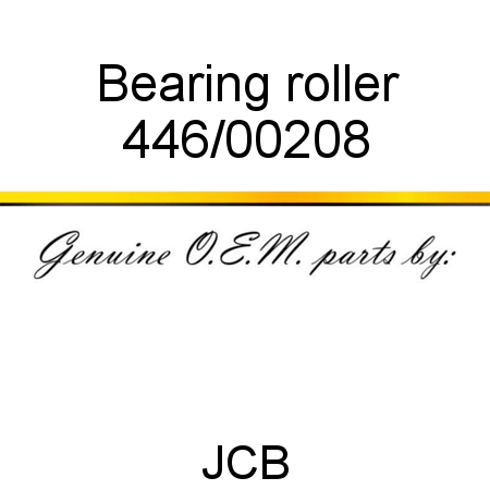 Bearing, roller 446/00208