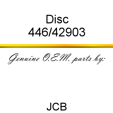Disc 446/42903