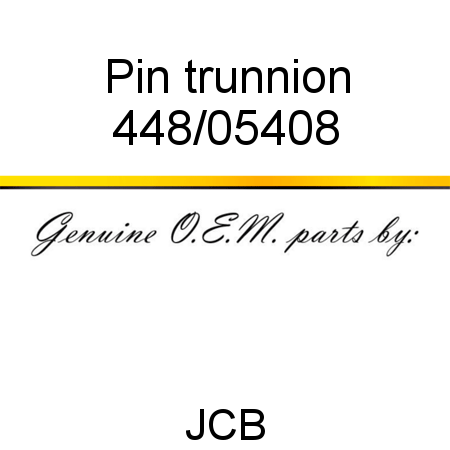 Pin, trunnion 448/05408