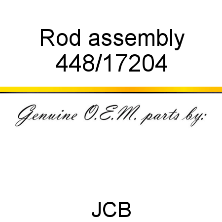 Rod, assembly 448/17204