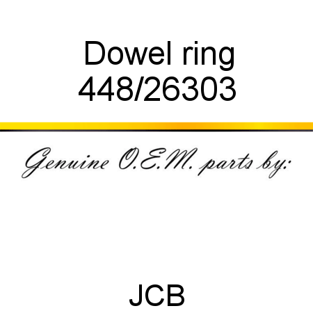 Dowel, ring 448/26303