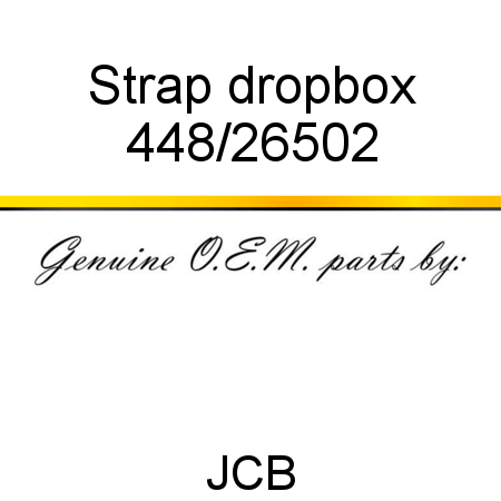 Strap, dropbox 448/26502