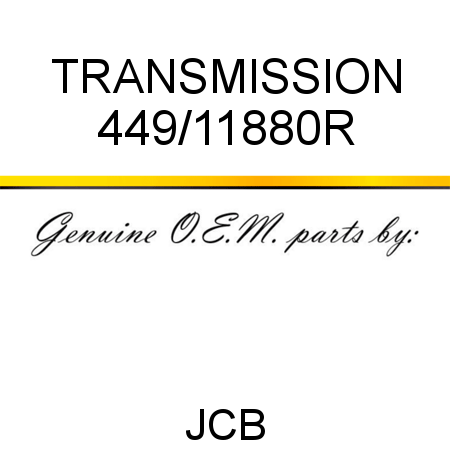 TRANSMISSION 449/11880R